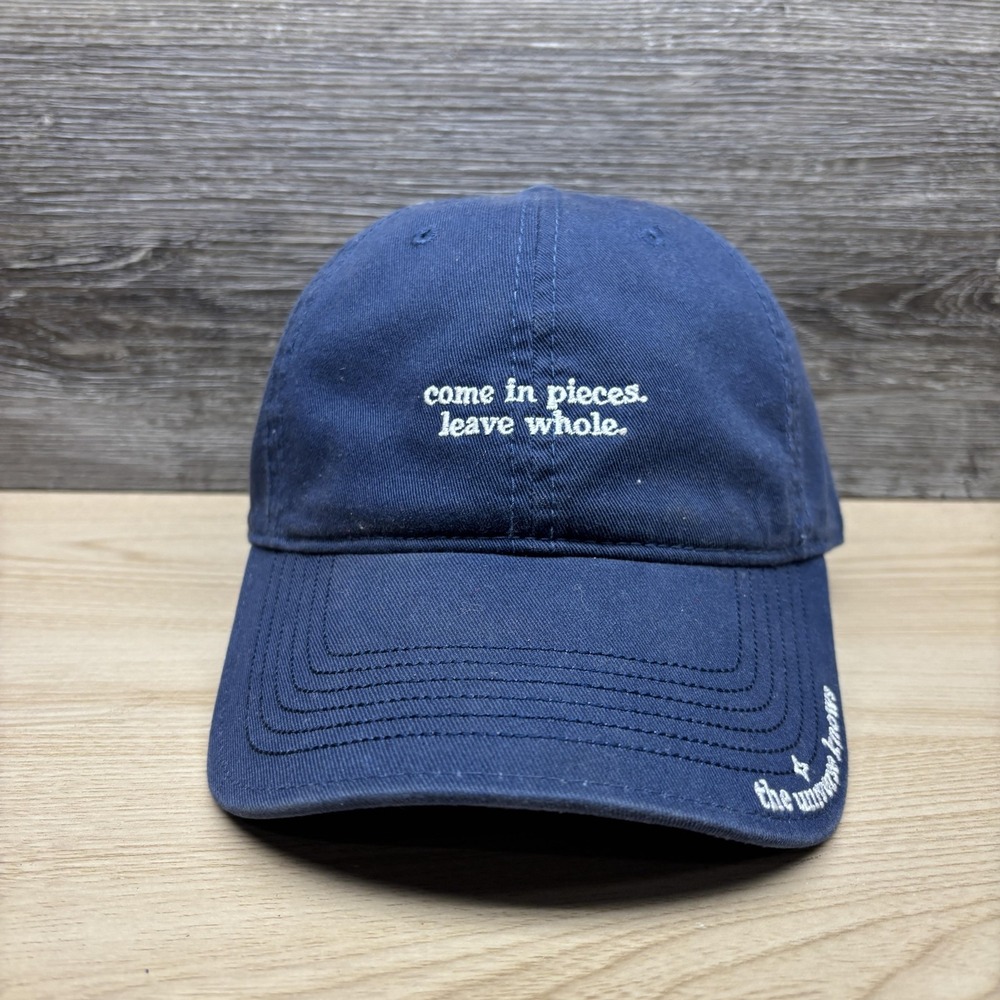 The Universe Knows Hat Cap Strap Back One Size Navy Spa Norwich Inn Quote